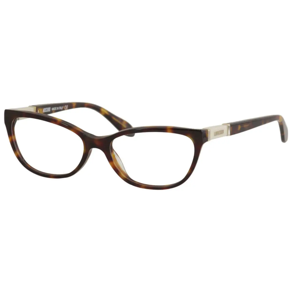 Moschino Women`s Eyeglasses MO286 MO/286 02 Tortoise Full Rim Optical Frame 52mm - Frame: Tortoise