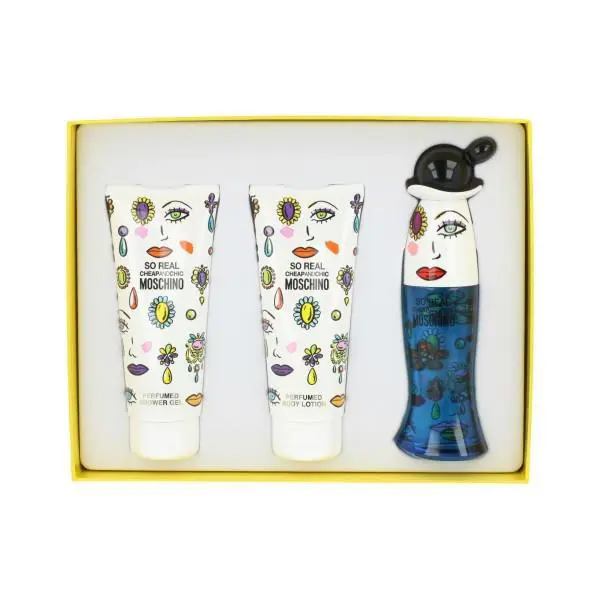 Moschino Mos and Chic SO Real Set: Edt 1.7 Oz + BL 3.4 Oz + Bsg 3.4 Oz