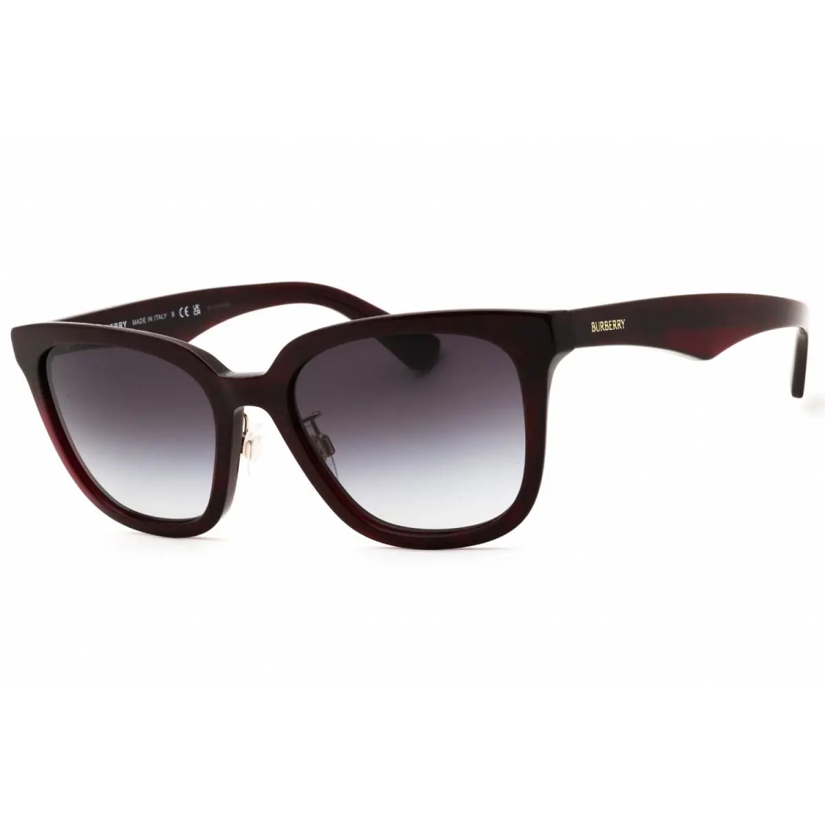 Burberry BE4446D 41158G Sunglasses Women`s Check Red/grey Gradient 57mm