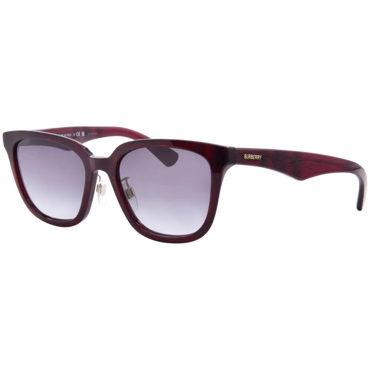 Burberry BE4446D 41158G Sunglasses Women`s Check Red/grey Gradient 57mm