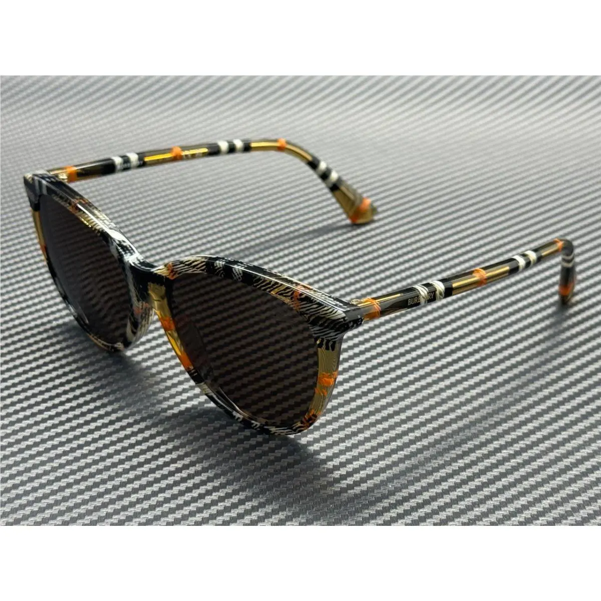 Burberry BE4455 416373 Check Sand Brown Women`s 55 mm Sunglasses