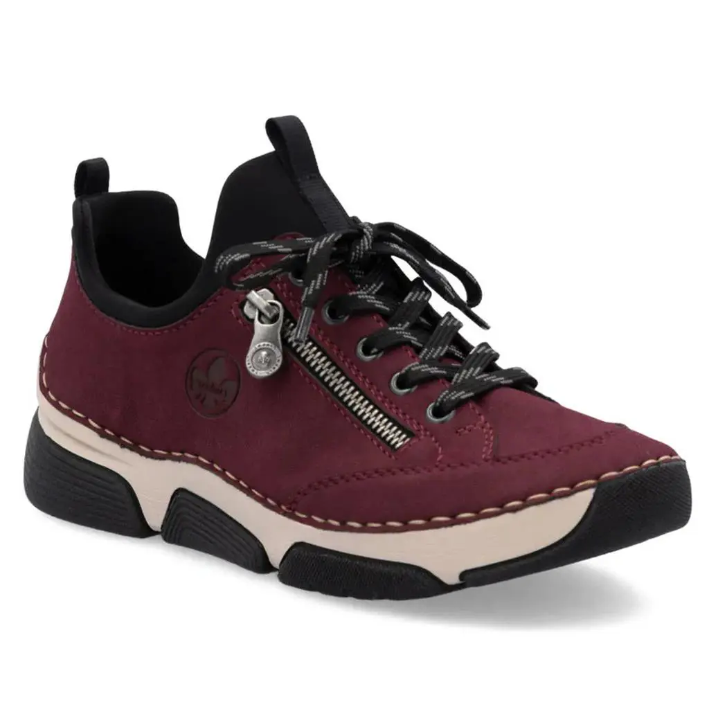Rieker Women`s 45973 Angela Sneakers - Bordeaux