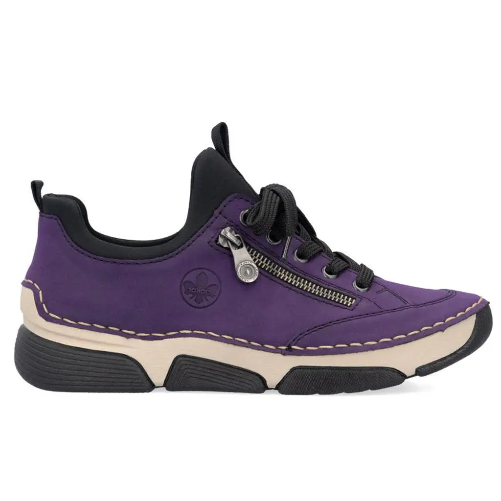 Rieker shoes - 45973 Angela Sneakers - Angela Sneakers - Aubergine/Black 0