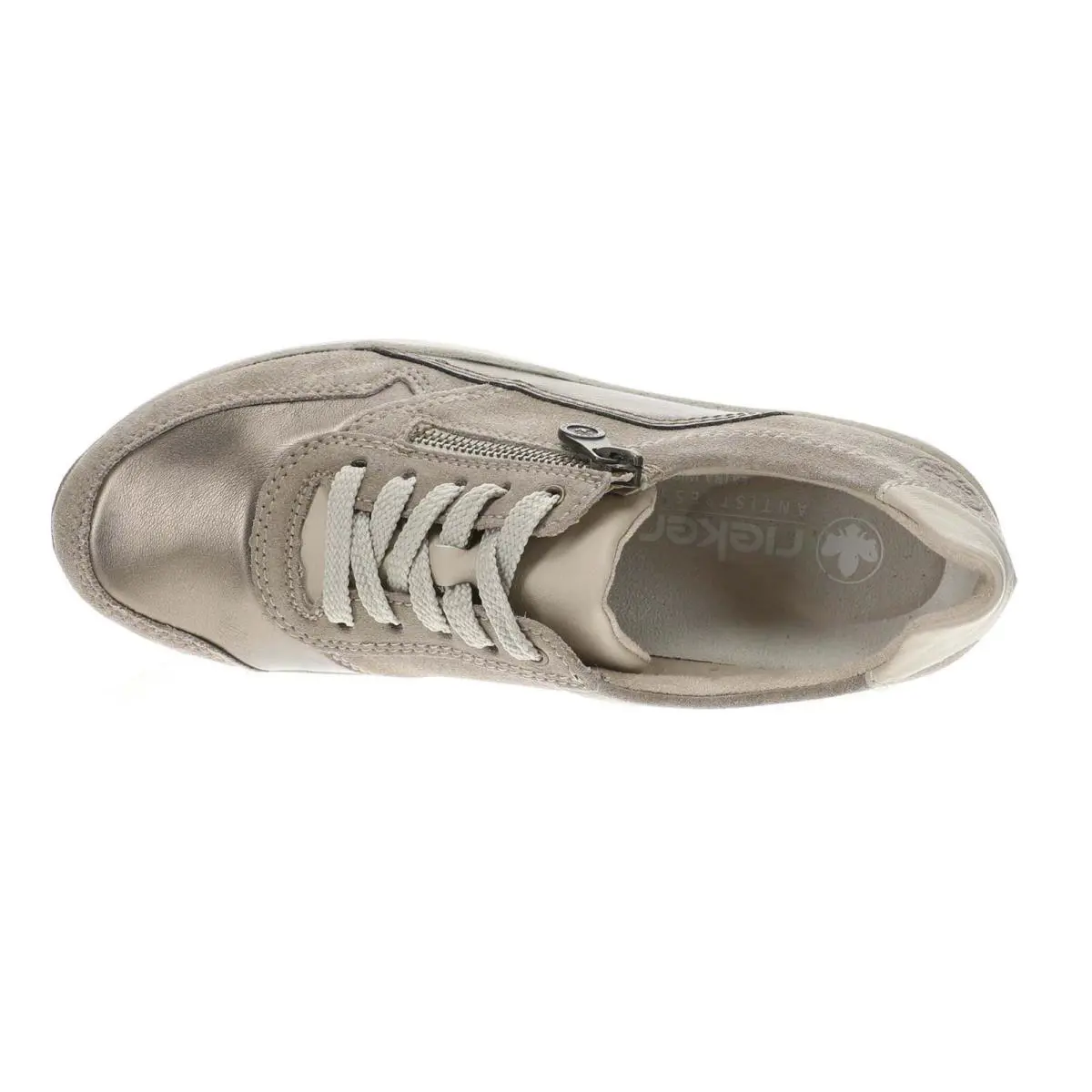 Rieker shoes - Bronze/Cream Beige 4