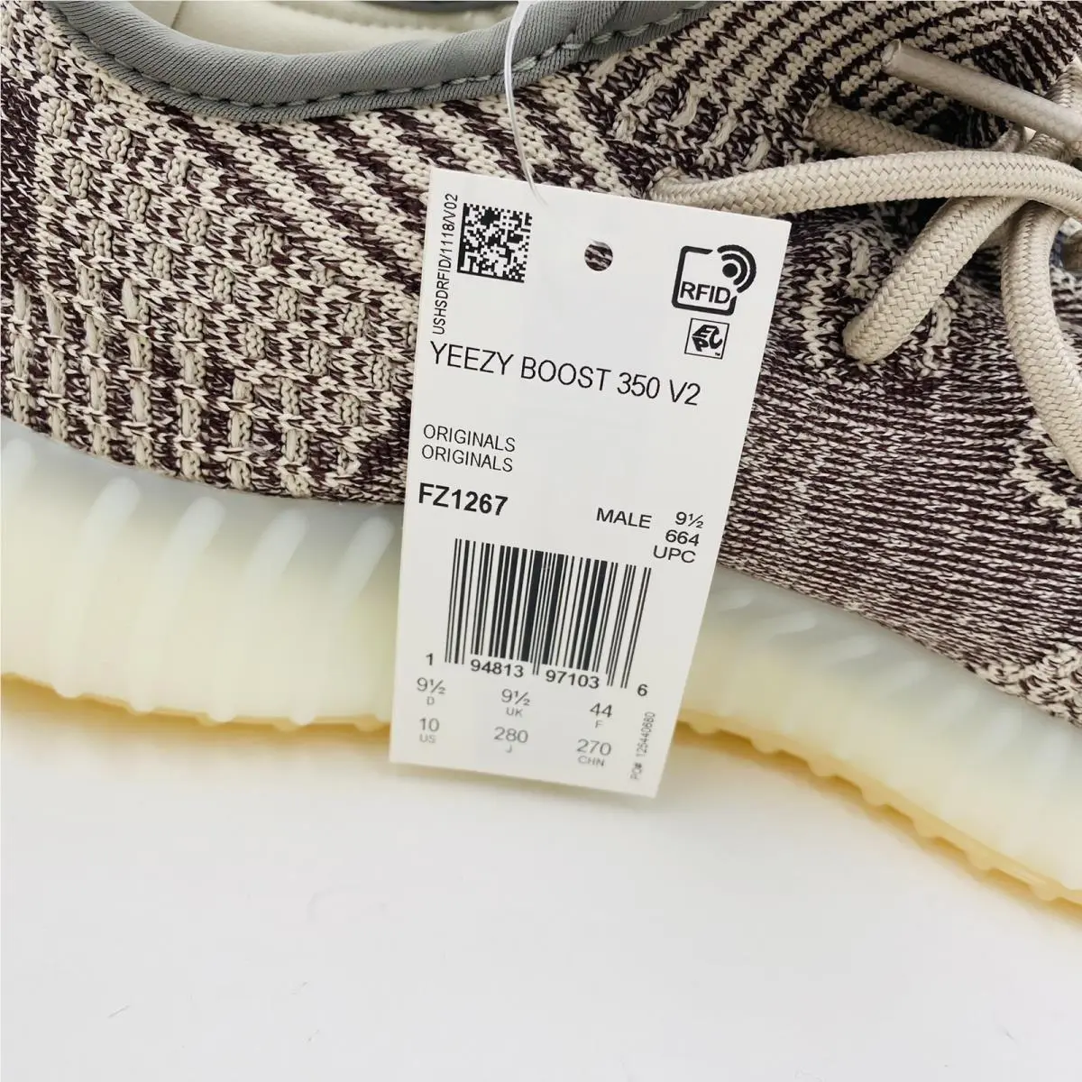 Adidas shoes - adidas Yeezy Boost 350 V2 - FZ1267 - White (UPC: 0194813971005) 9