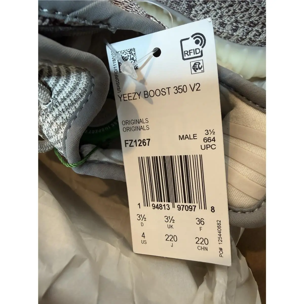 Adidas shoes - adidas Yeezy Boost 350 V2 - FZ1267 - White (UPC: 0194813971005) 2