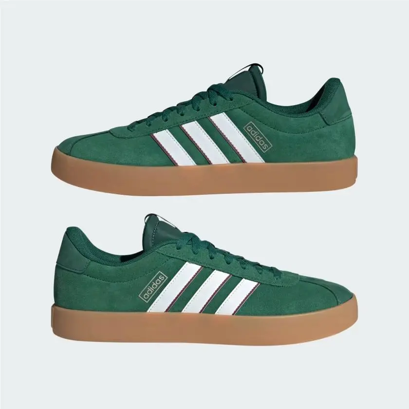 VL Court 3.0 Mens Size 7.5 Green Low Top Fashion Sneakers IH4790 by Adidas