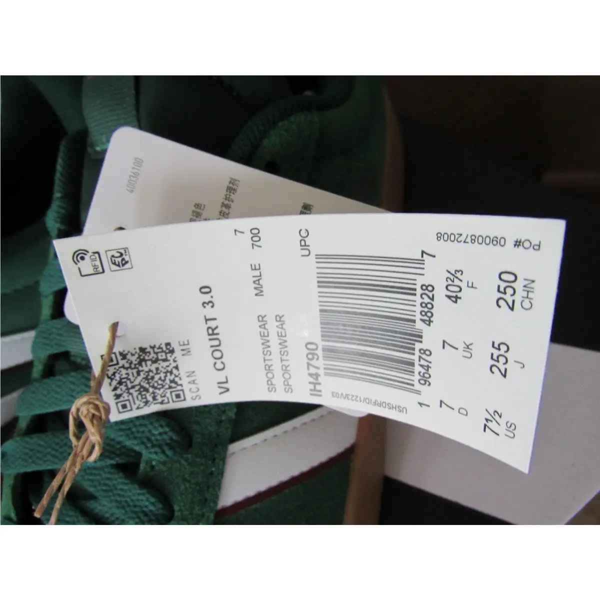 Adidas shoes - adidas Vl Court - Court - IH4790 - Green (UPC: 196472002496) 14