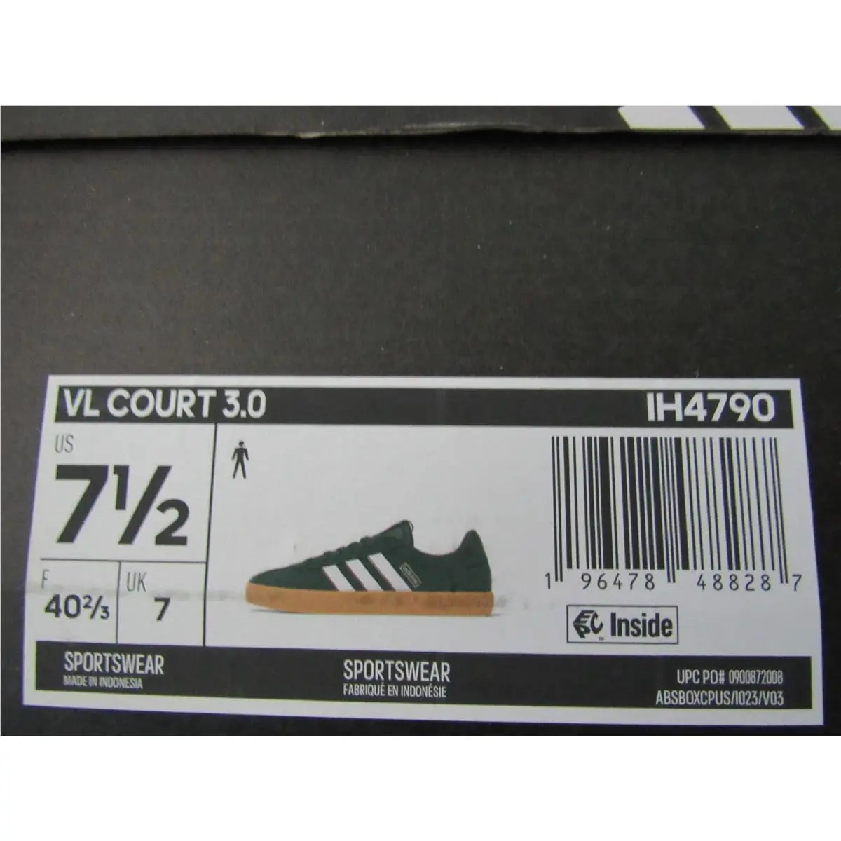 Adidas shoes - adidas Vl Court - Court - IH4790 - Green (UPC: 196472002496) 5