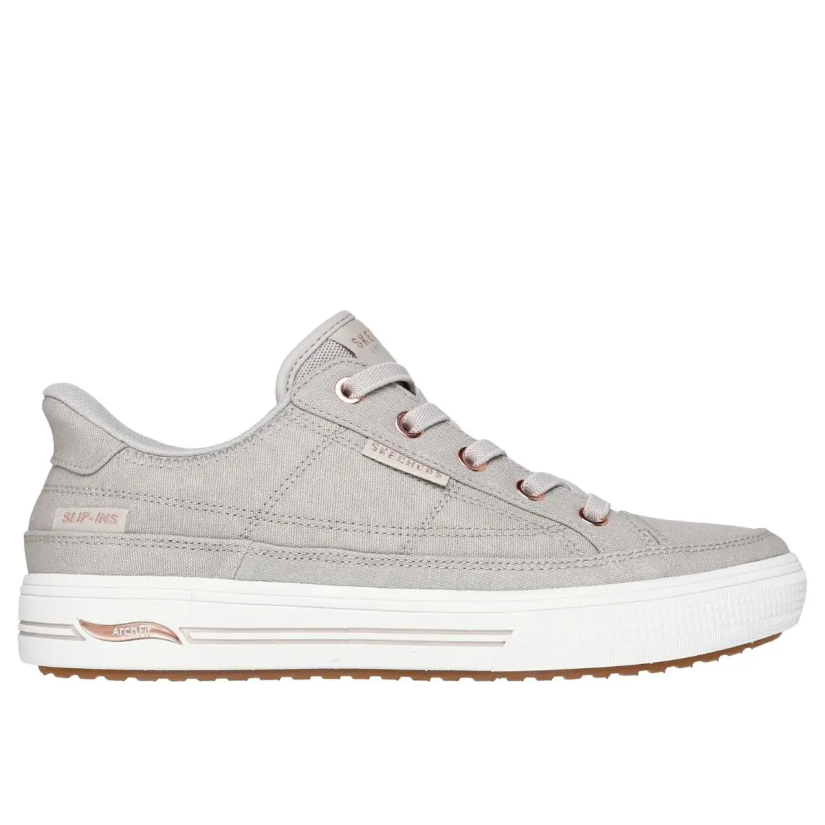 Skechers Slip-ins: Arch Fit Arcade - See Ya There Sneaker Womens Sizes 5-11/NEW - Beige