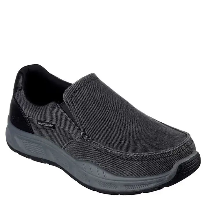 Skechers Cohagen Knit Walk Comfort Outdoor Relaxed Fit Sneaker Men`s 204849/BLK - Black