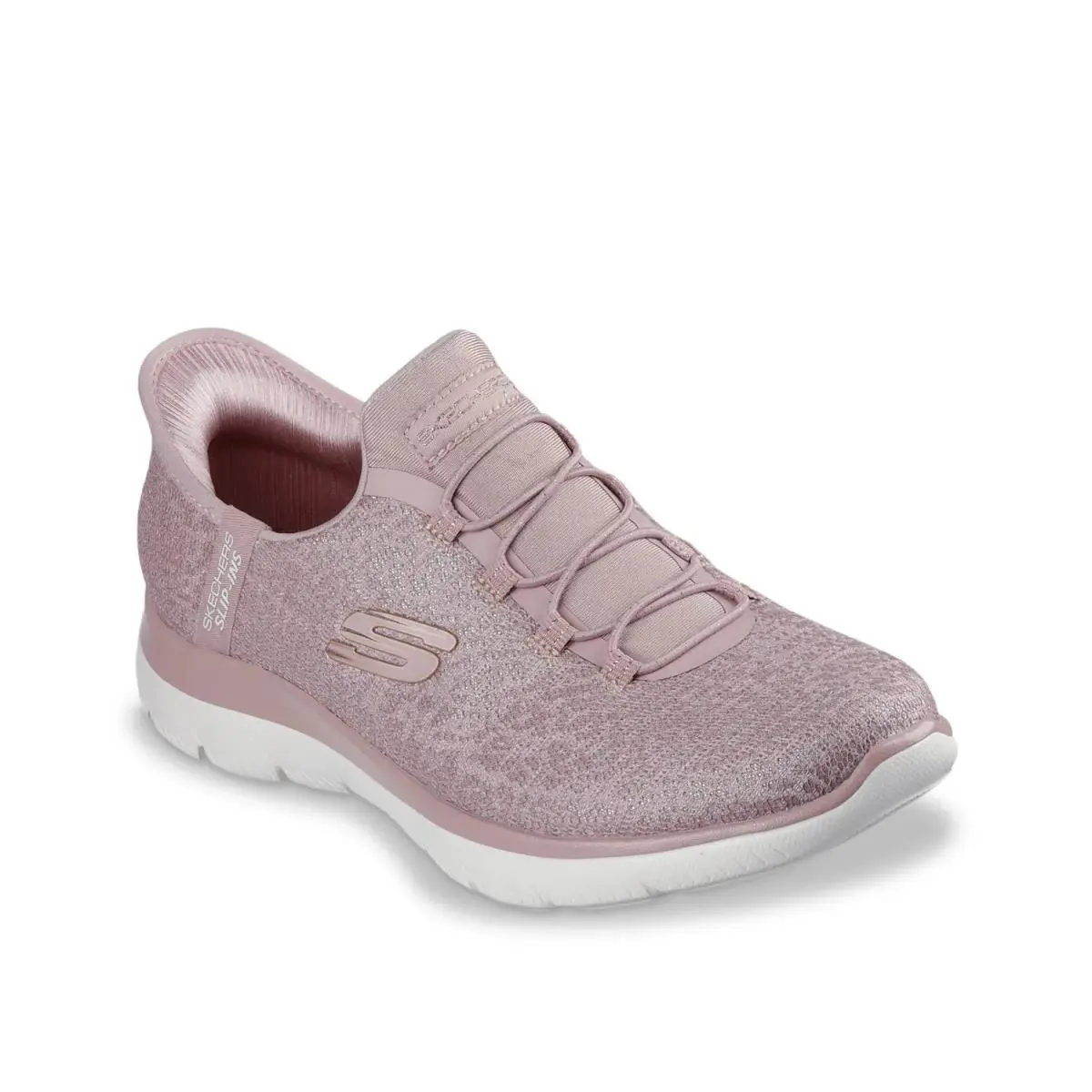 Woman`s Athleisure Skechers Slip - Mauve