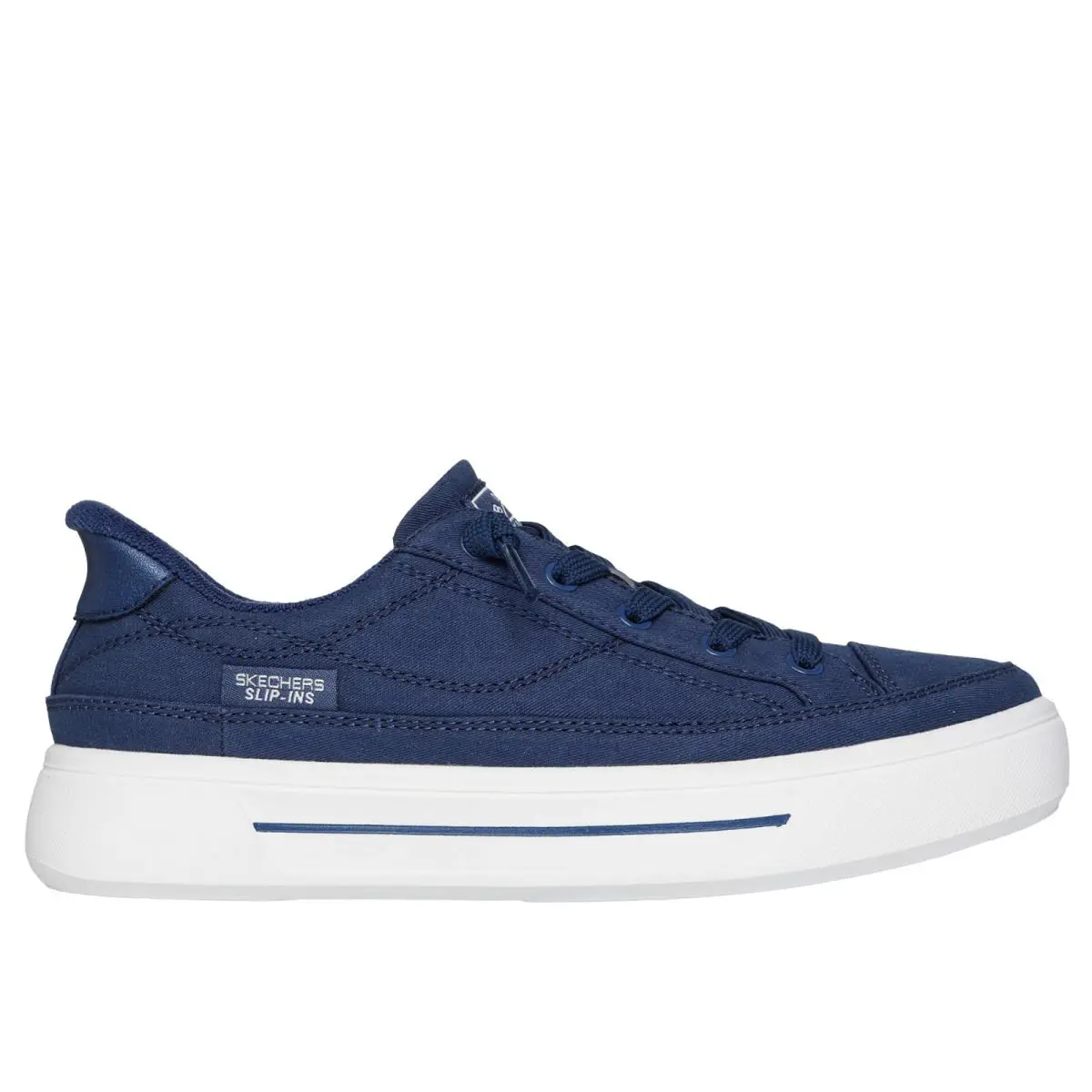 Skechers Slip-ins: Bobs Social Navy Sneaker Womens Sizes 5-11/NEW - Blue