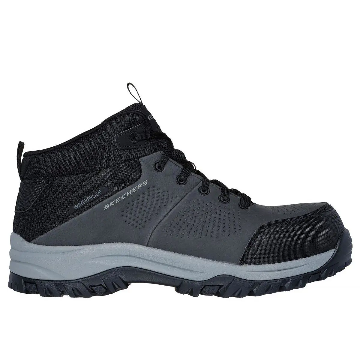 Skechers Work Men`s Relment - Erett Composite Toe Waterproof Work Boot Charcoal/