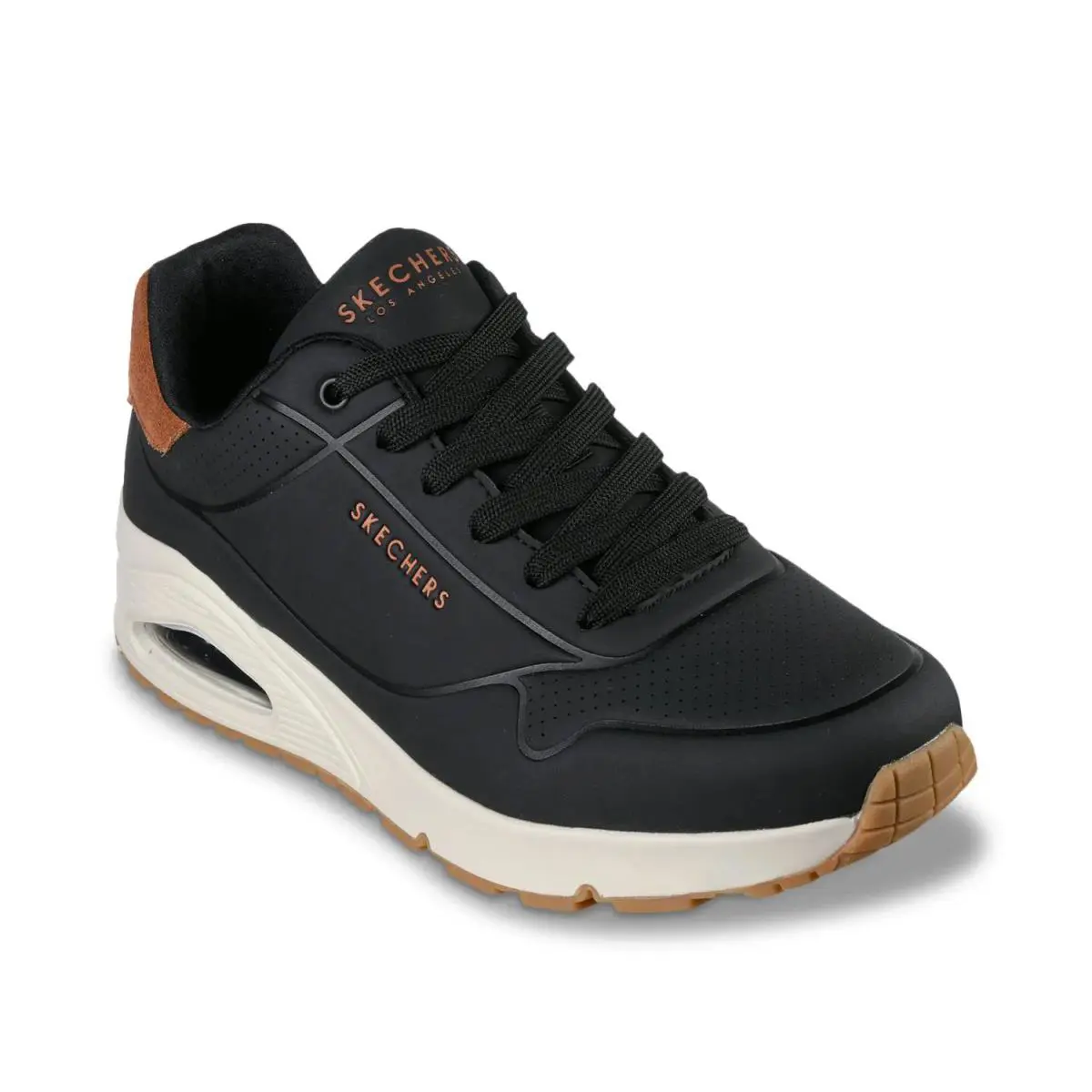 Man`s Casual Shoes Skechers Street Uno Suited On Air Sneaker - Charcoal