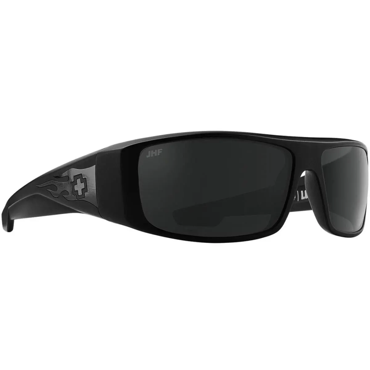 Spyoptic Logan 180000 Sunglasses Matte Black Gloss Black Flames