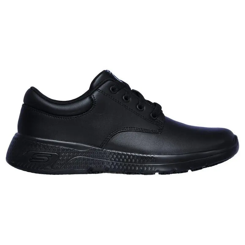 Skechers Women Shoes Work Slip On Bungee Black Oil Resistant Light Weight 108006