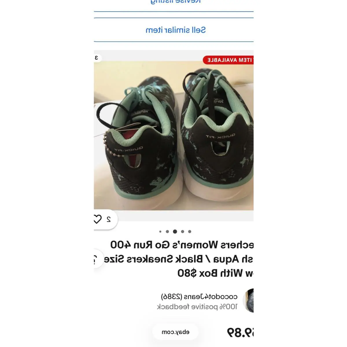 Skechers shoes - Skechers Go Run - Run - Aqua /Black 6
