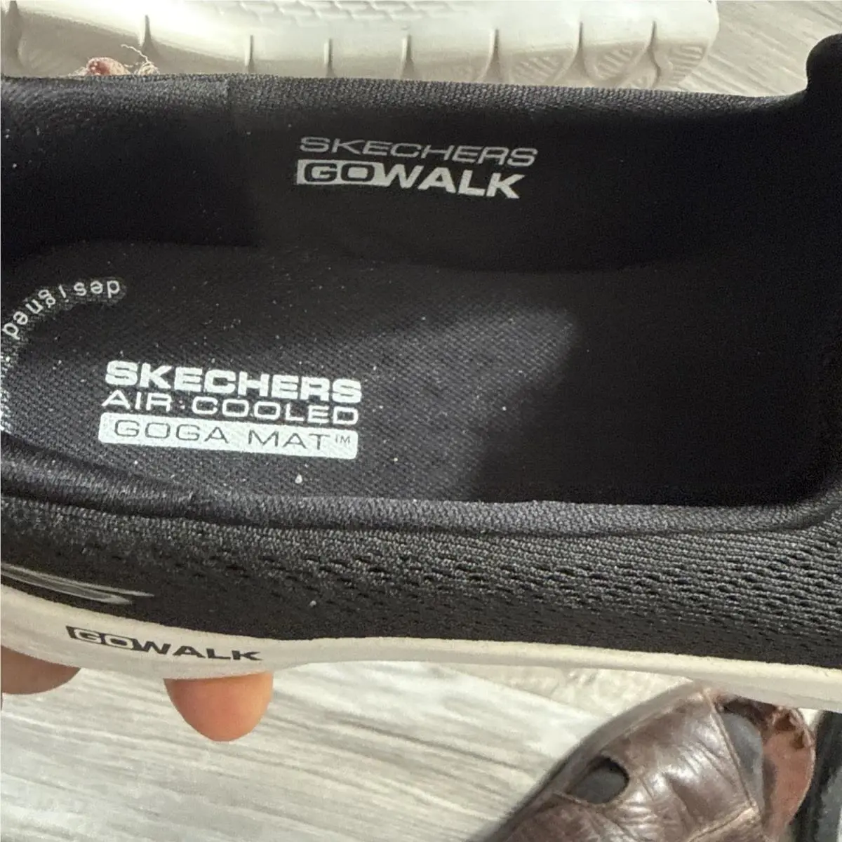 Skechers shoes - SKECHERS GO WALK FLEX - WALK FLEX - 124819w/bkw - Black, Manufacturer: Black (UPC: 0197627784472) 5
