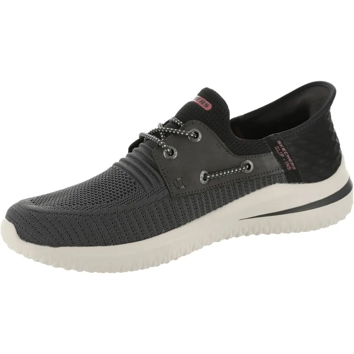 Skechers Delson 3.0-Roth Slip-ins Mens 11.5 Wide Chocolate / Navy 210606W - Navy