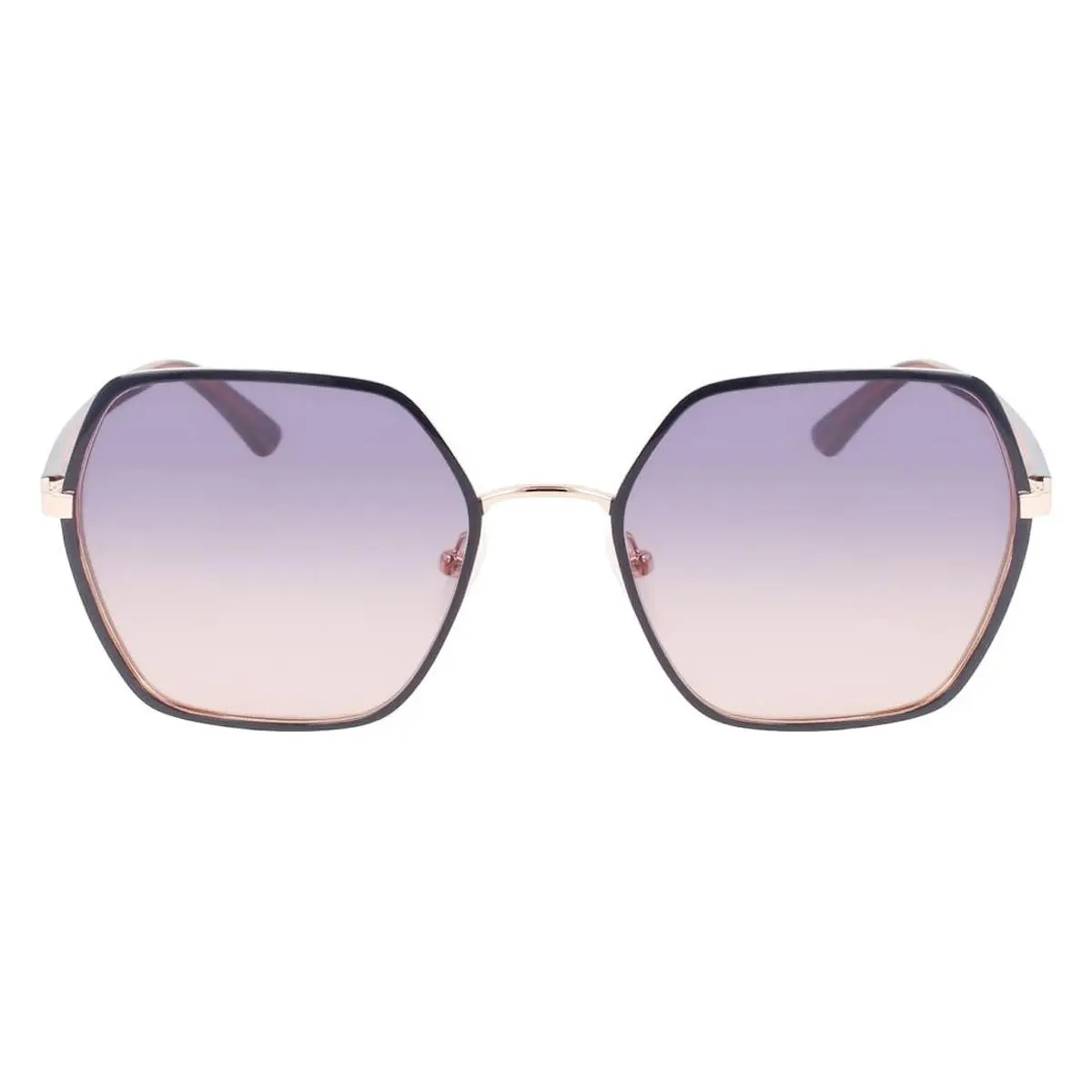 CK21131S Sunglasses Women Blue Geometric 56mm by Calvin Klein