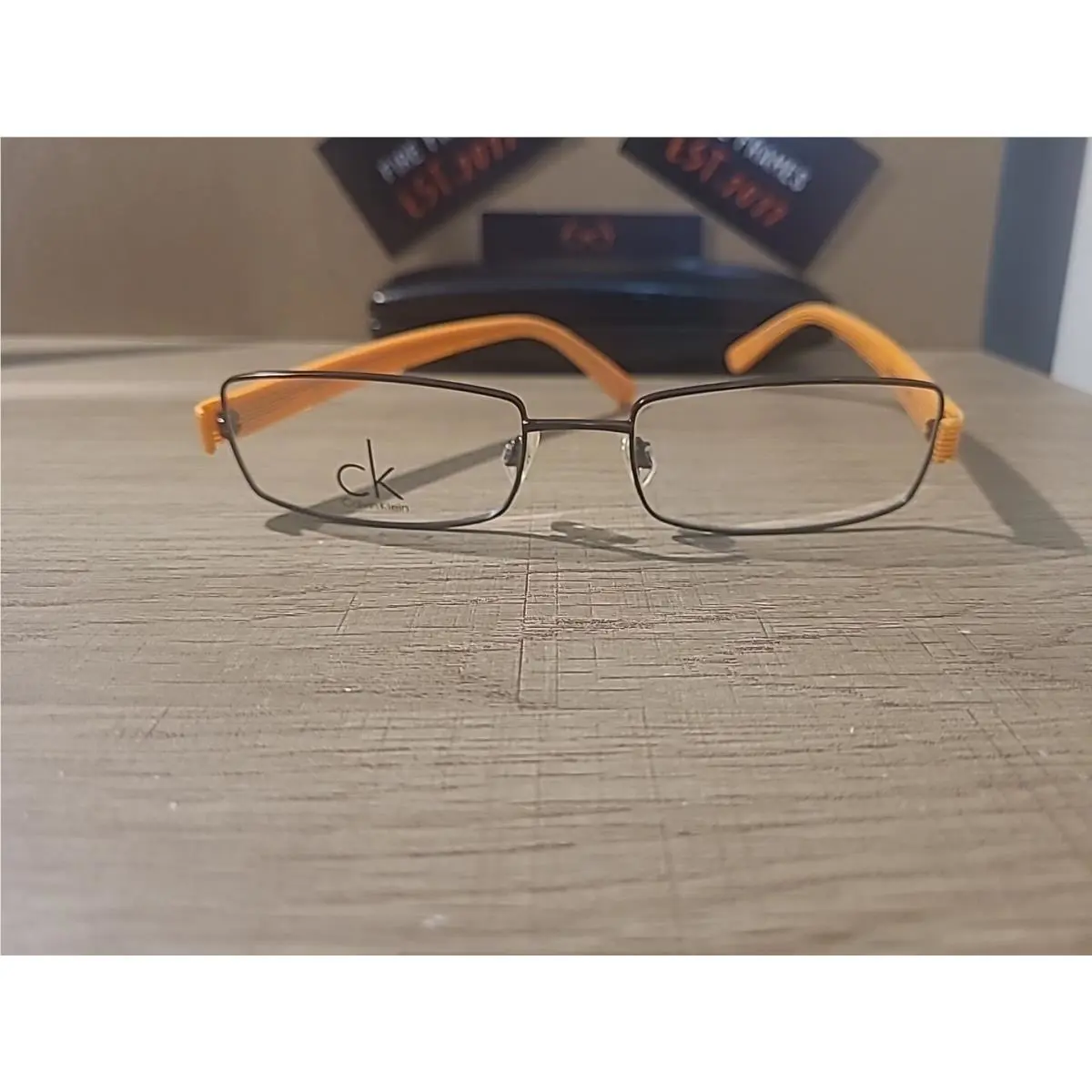 Calvin Klein CK5198 200 Bronze/orange Eyeglasses Frames 56-18-140 Rare