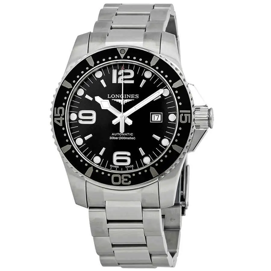Hydroconquest Automatic 44 mm Black Dial Men`s Watch L3.841.4.56.6 by Longines