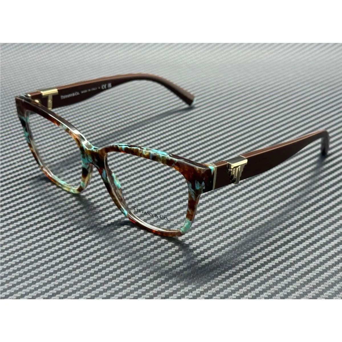 Tiffany TF2246 8422 Havana Tiffany Blue Women`s 54 mm Eyeglasses
