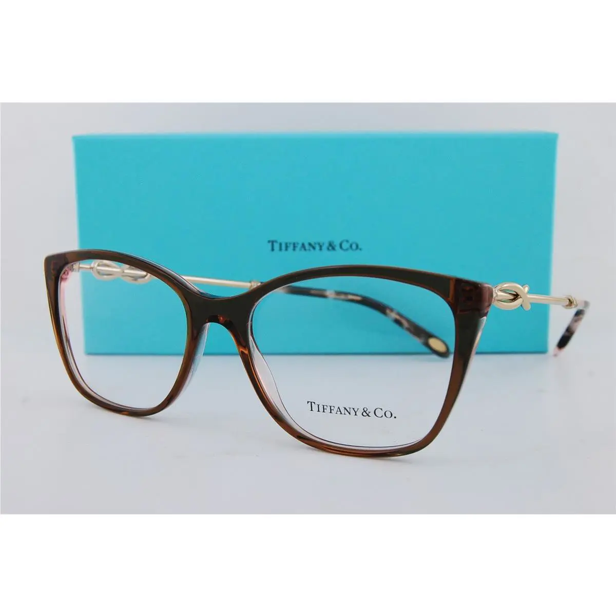 Tiffany Co. Eyeglass Frames TF 2160B 8255 Brown Size 54 For Women