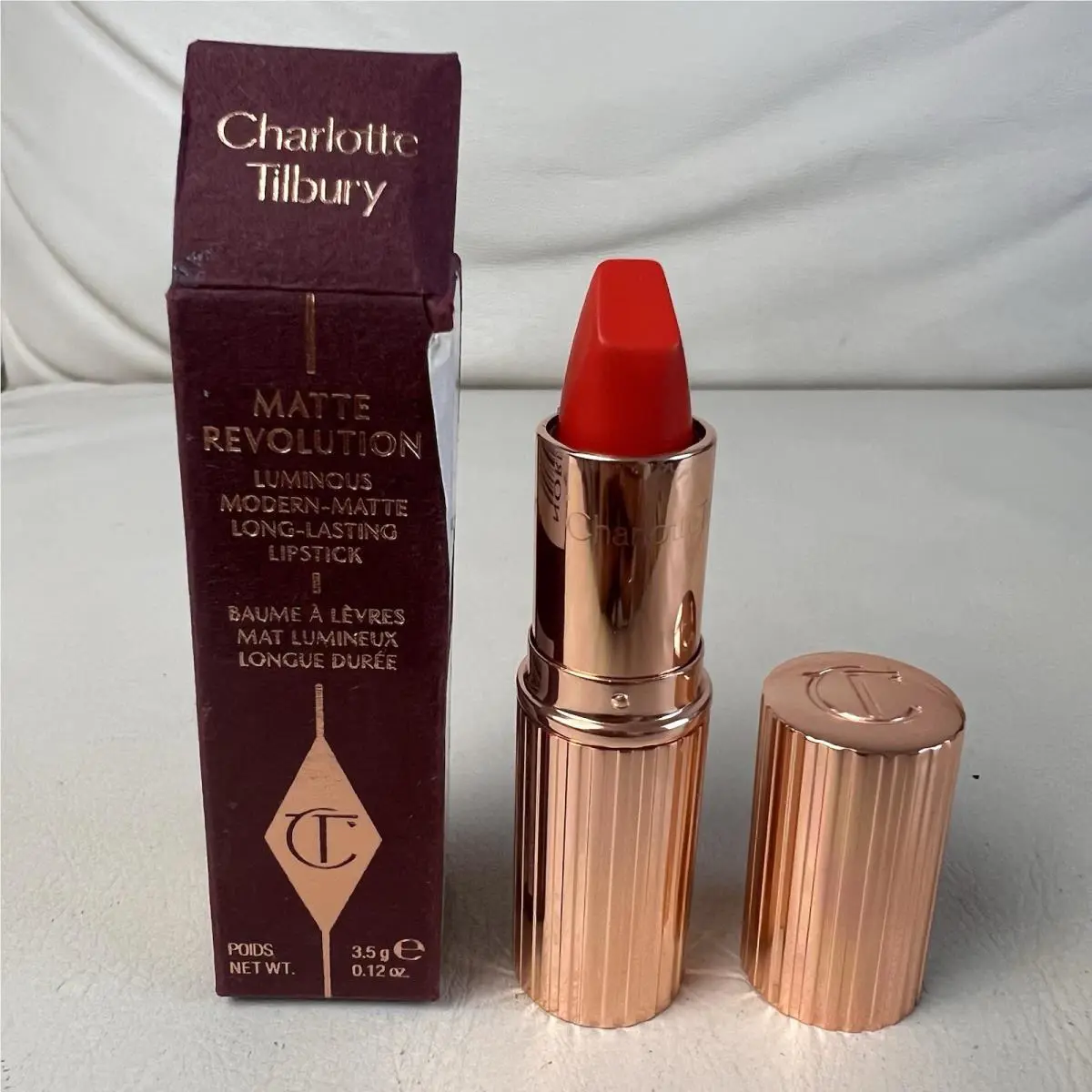 Charlotte Tilbury Matte Revolution Luminous Long Lasting Lipstick 1975 Red