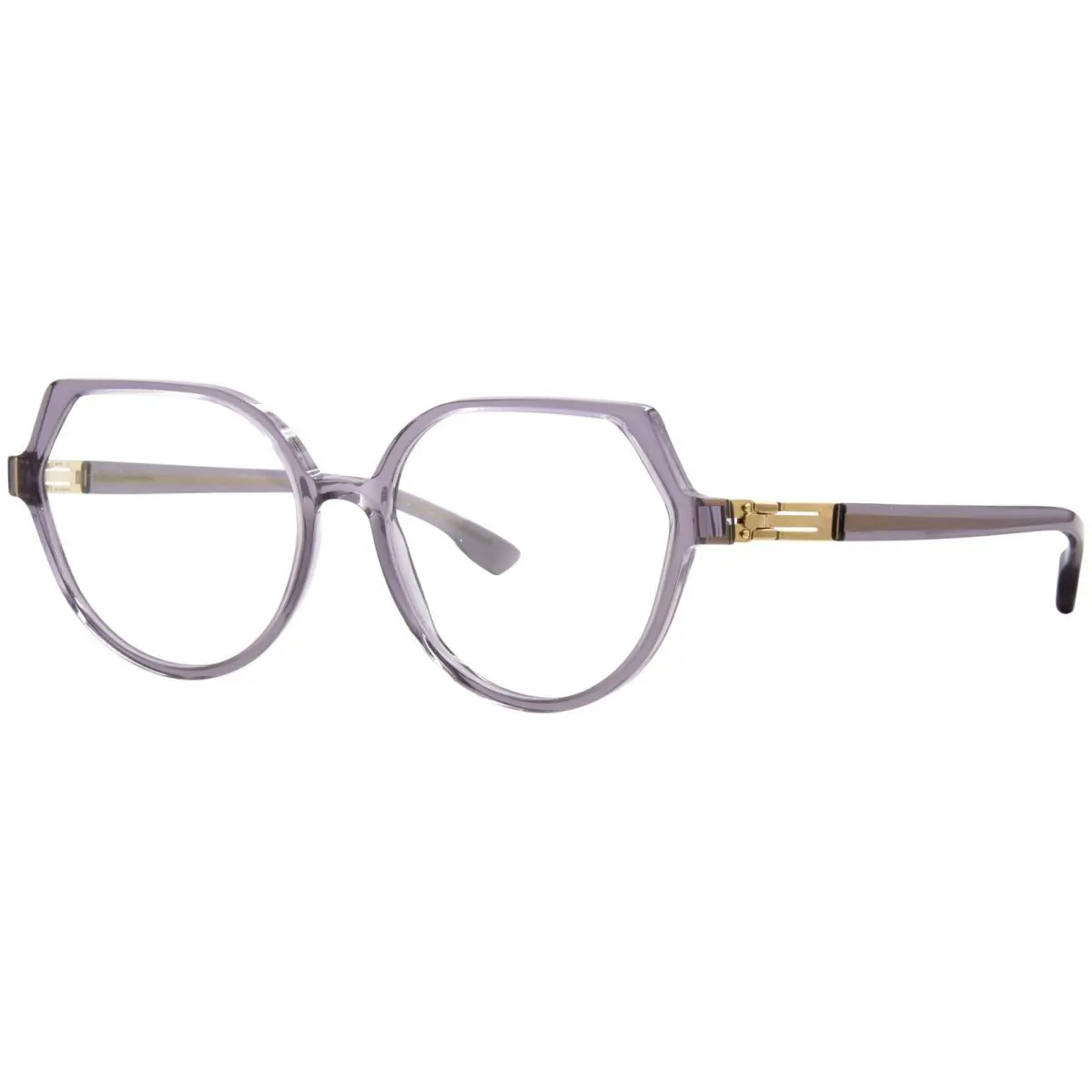 Ic Berlin Florence Eyeglasses Women`s Ecogrey Full Rim Cat Eye 52mm