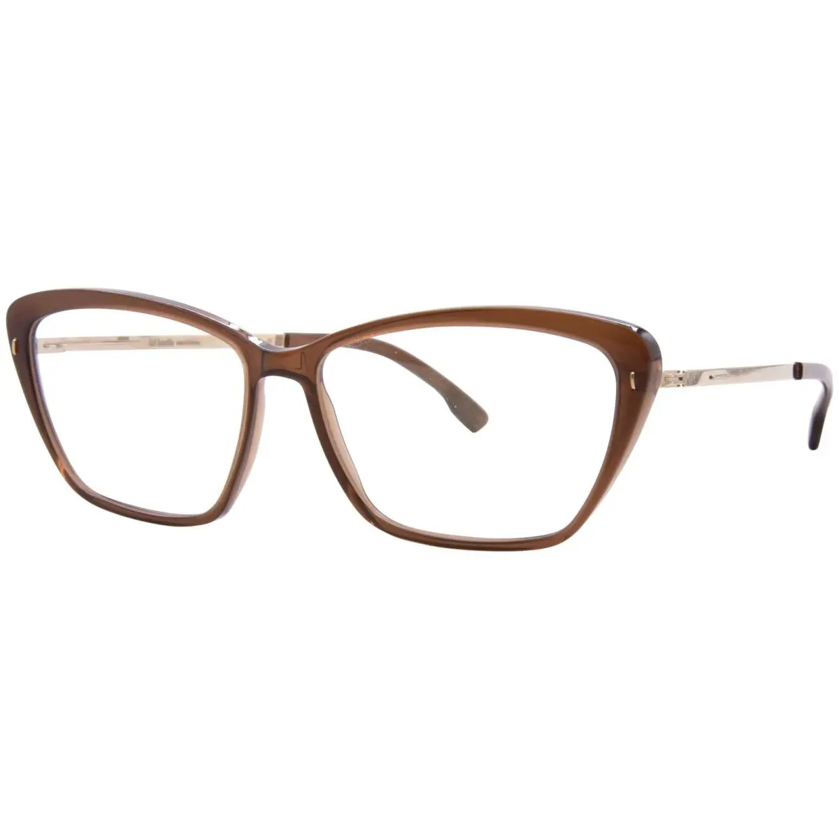 Ic Berlin Zelda Eyeglasses Women`s Mahagony Full Rim Cat Eye 53mm
