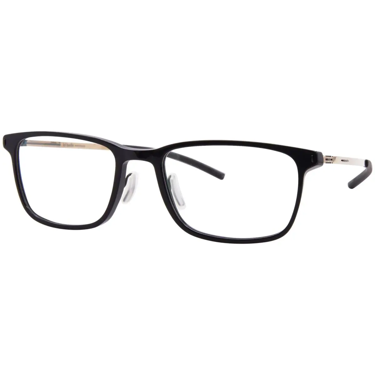Ic Berlin Akito Eyeglasses Men`s Black Full Rim Rectangle Shape 53mm