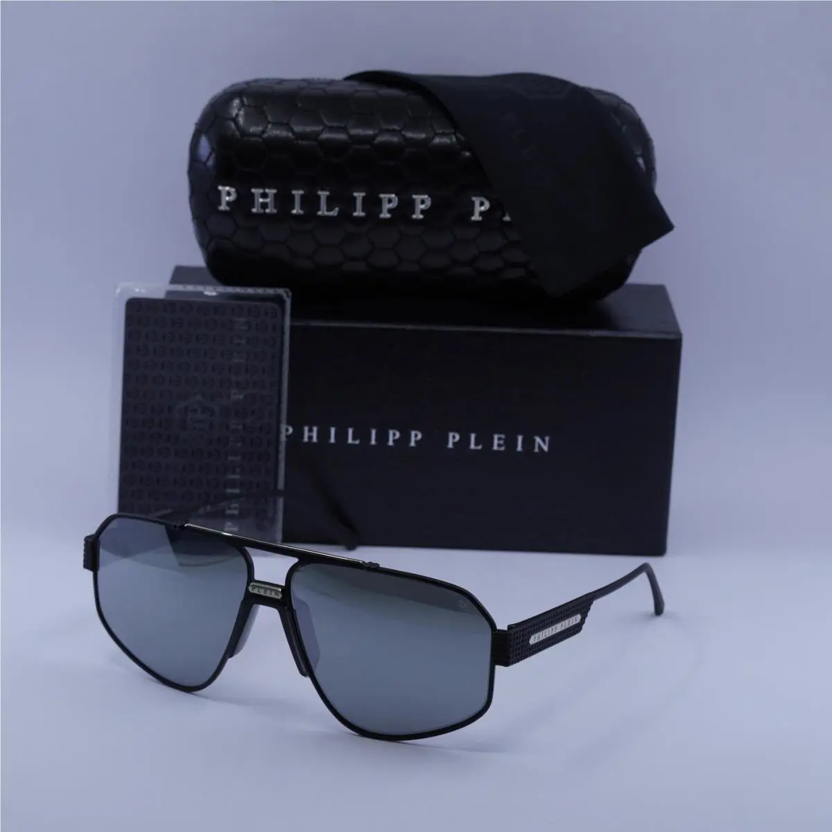 Philipp Plein SPP106M 541X Black/smoke Silver Mirror 63-13-145 Sunglasses