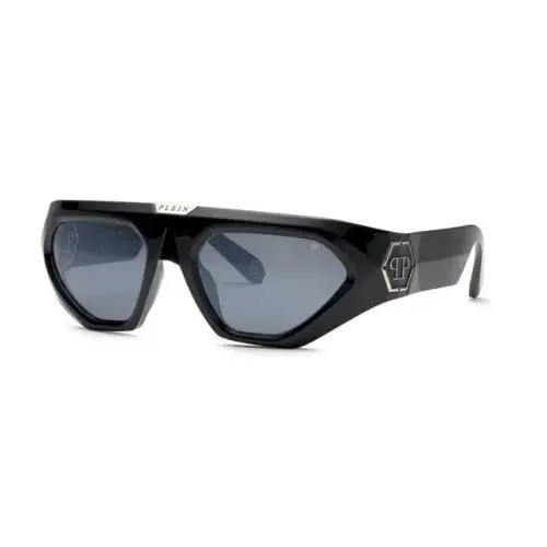 Philipp Plein SPP153 Z42X Black/grey Silver Mirror Sunglasses