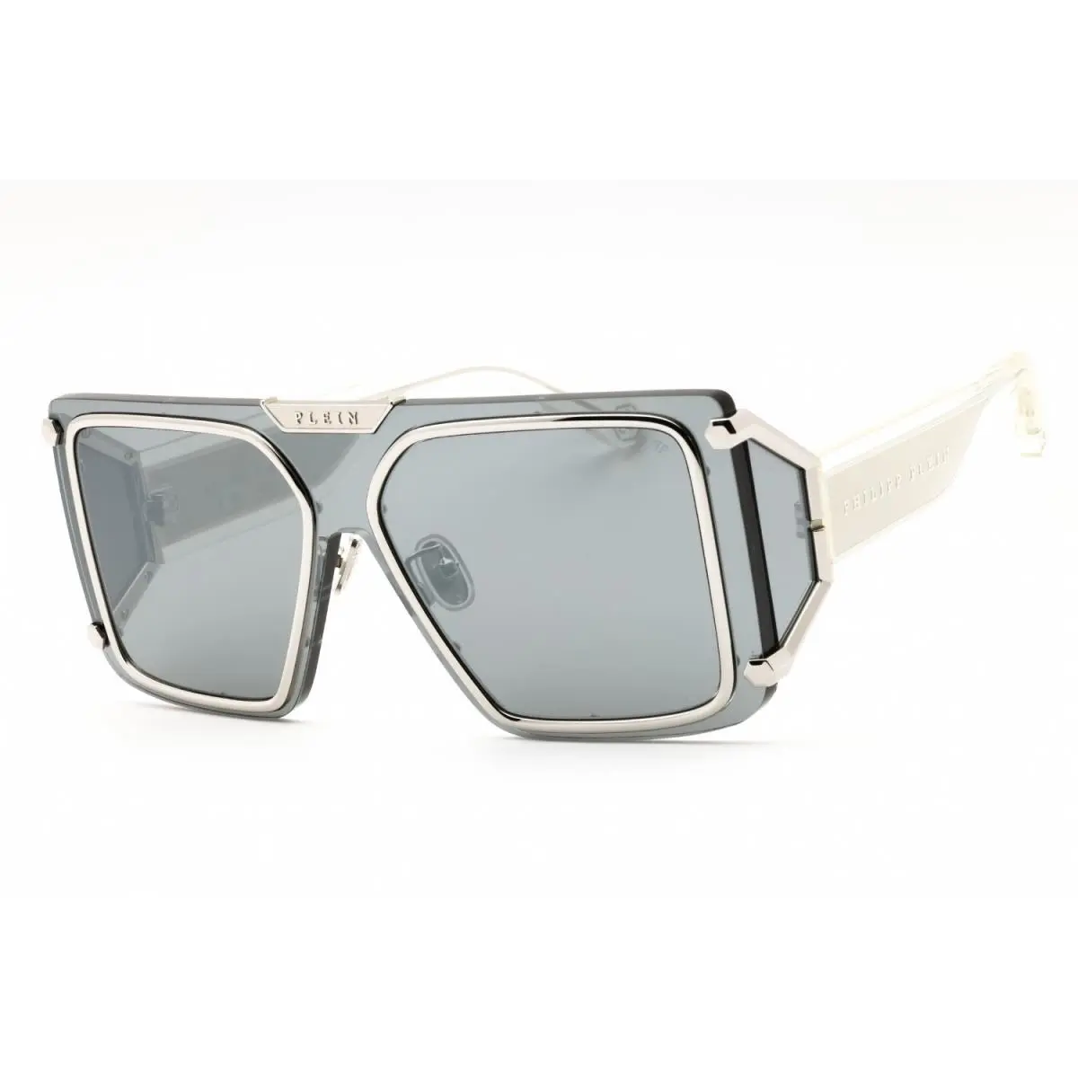 SPP096M 99579X Sunglasses Silver Frame Silver Lenses 99mm by Philipp Plein