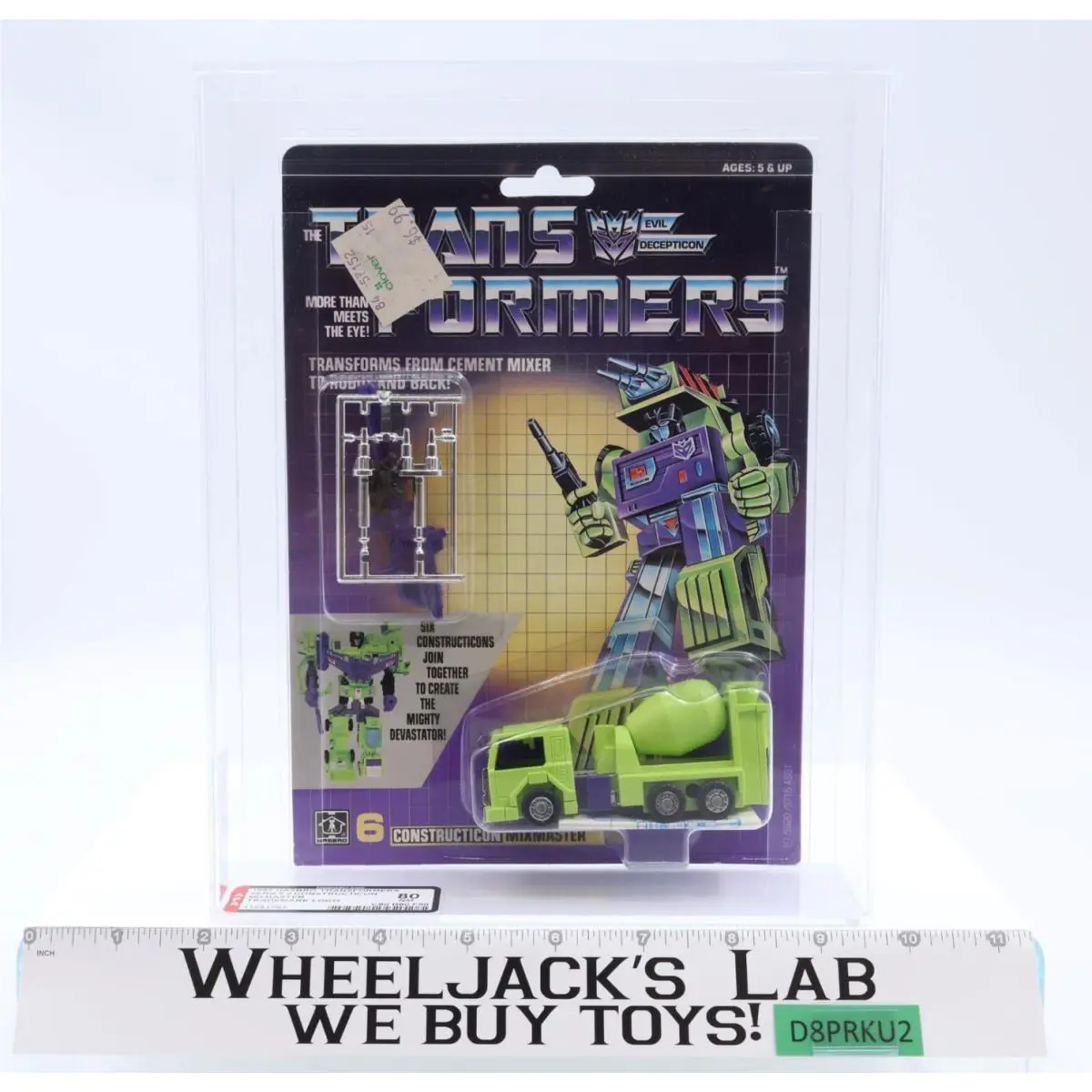 Mixmaster Afa Graded 80 80/80/90 G1 Transformers 1985 Hasbro Figure