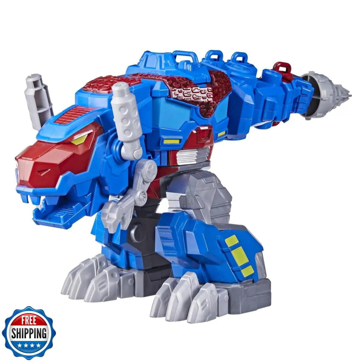 Transformers Dinobot Adventures Optimus Prime T-rex Converting Toy with Light