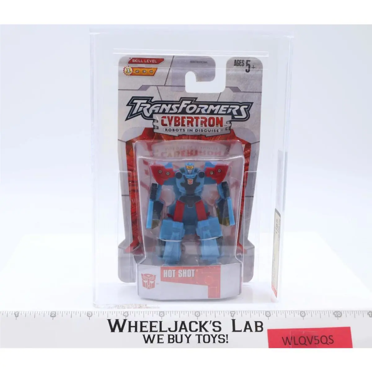 Hot Shot Legends Afa Graded U85 Transformers Cybertron 2005 Hasbro