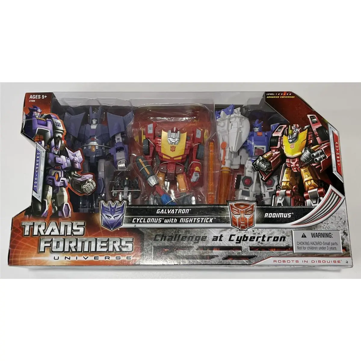 Challenge at Cybertron Galvatron Rodimus Cyclonus Transformers Universe Usa