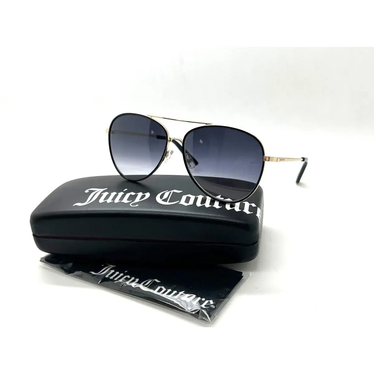 Juicy Couture Pilot Sunglasess JU599/S RHL90 Gold/black 59-14-135MM