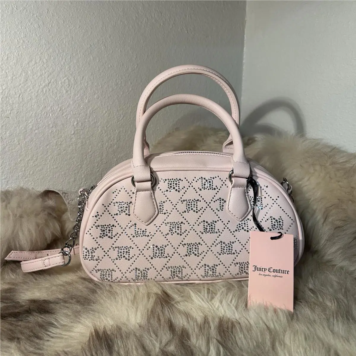 Juicy Couture Crystal Crush Satchel - Powder Blush