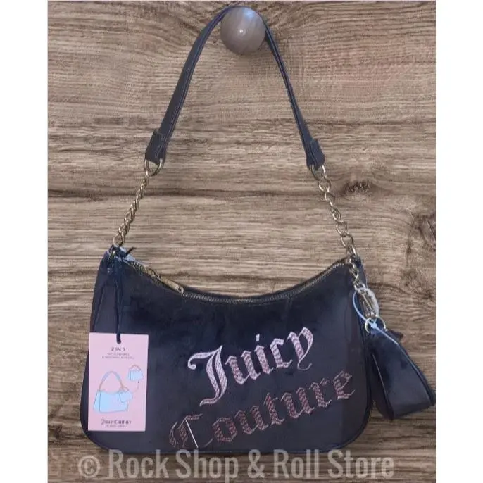 Juicy Couture Better Together Brown Hobo Shoulder Bag W/detachable Mini Bag