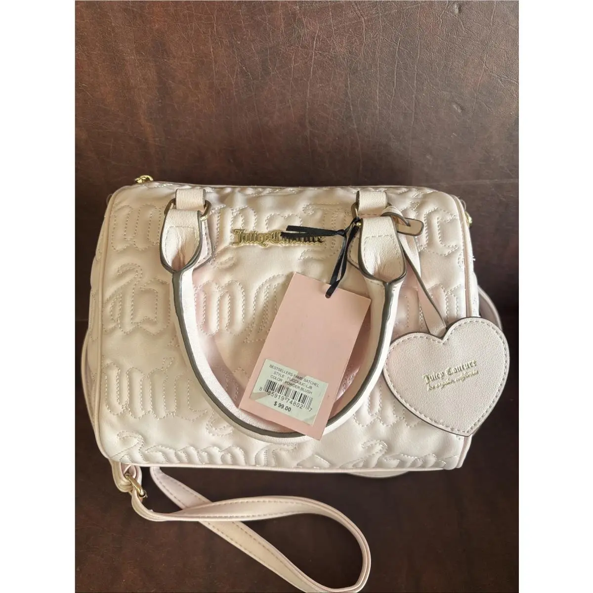 Powder Blush Bestsellers Fame Satchel Bag by Juicy Couture