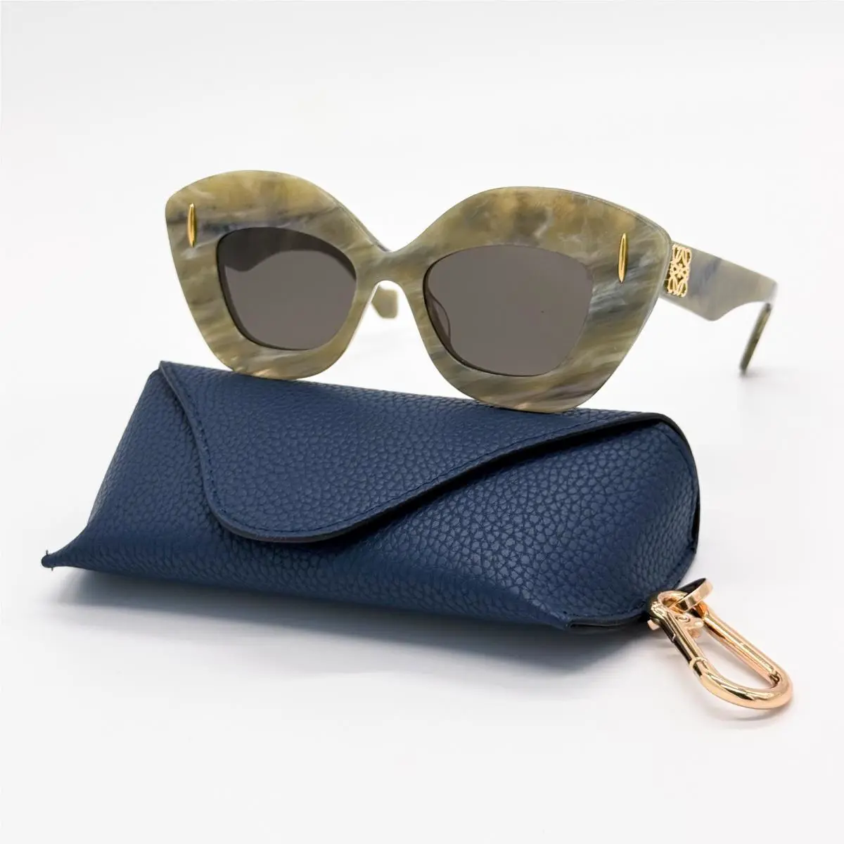 Loewe LW40127I 60E Green Cat Eye Women Sunglasses Loewe