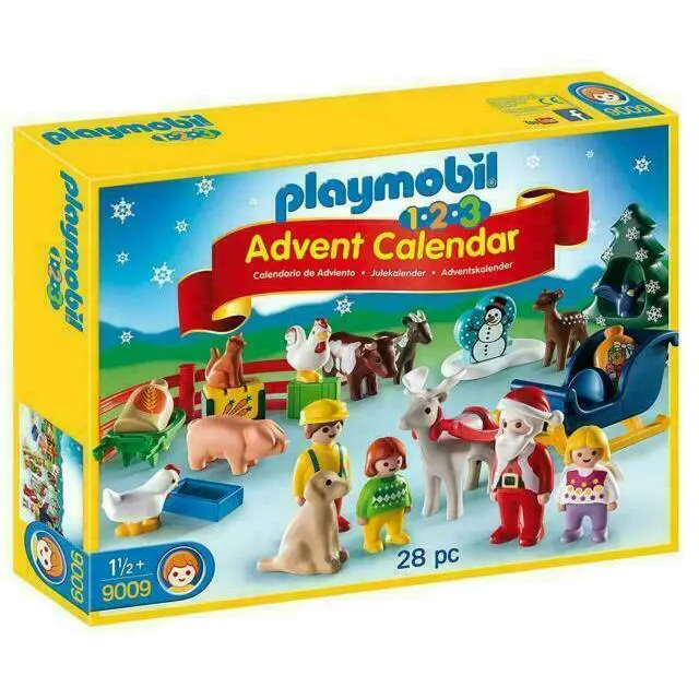Playmobil 1.2.3 Advent Calendar Christmas on The Farm Toy PM-9009 18 Months+