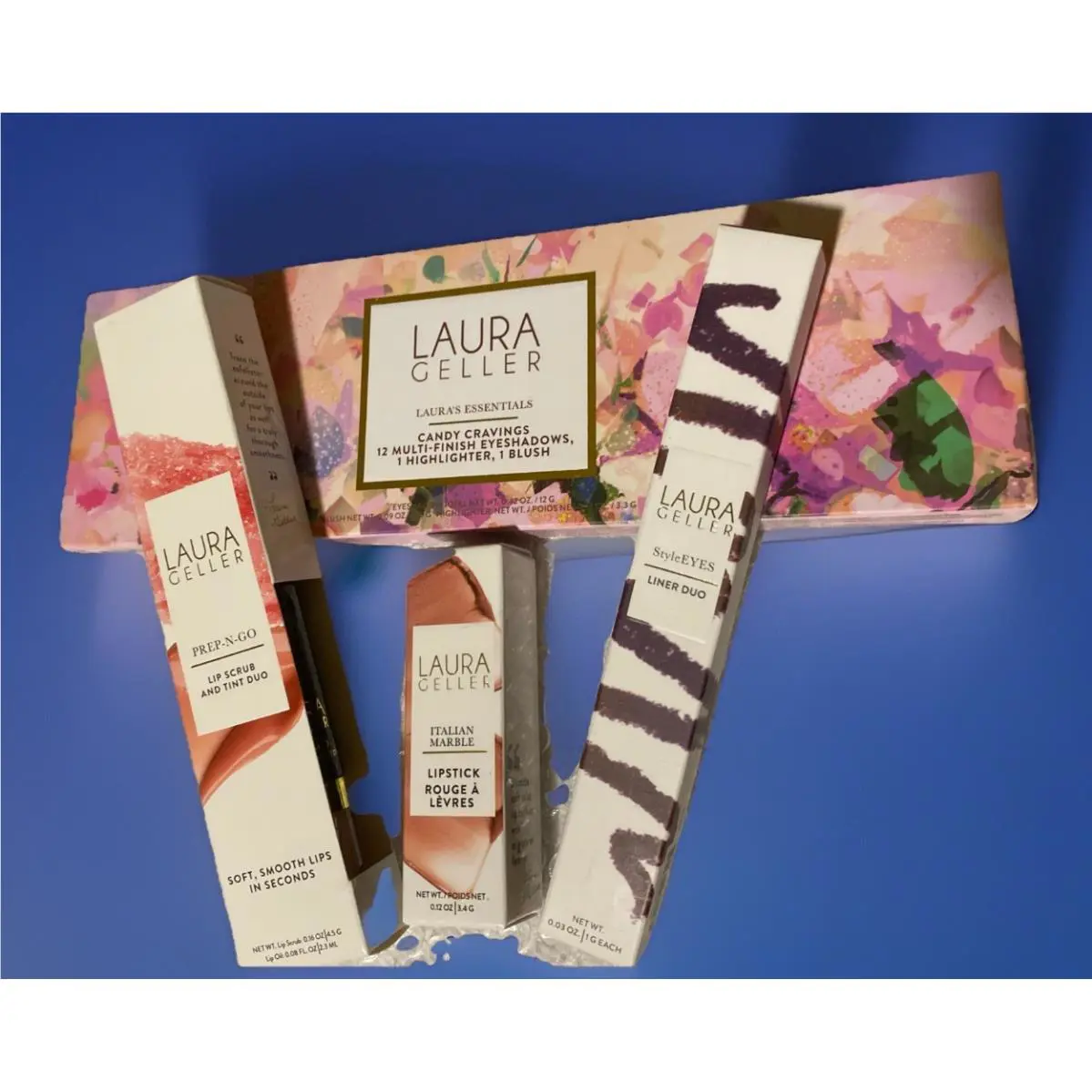 Laura Geller Eyeliner Big Palette Lipstick Berry Banana Scrub Tintfinishline