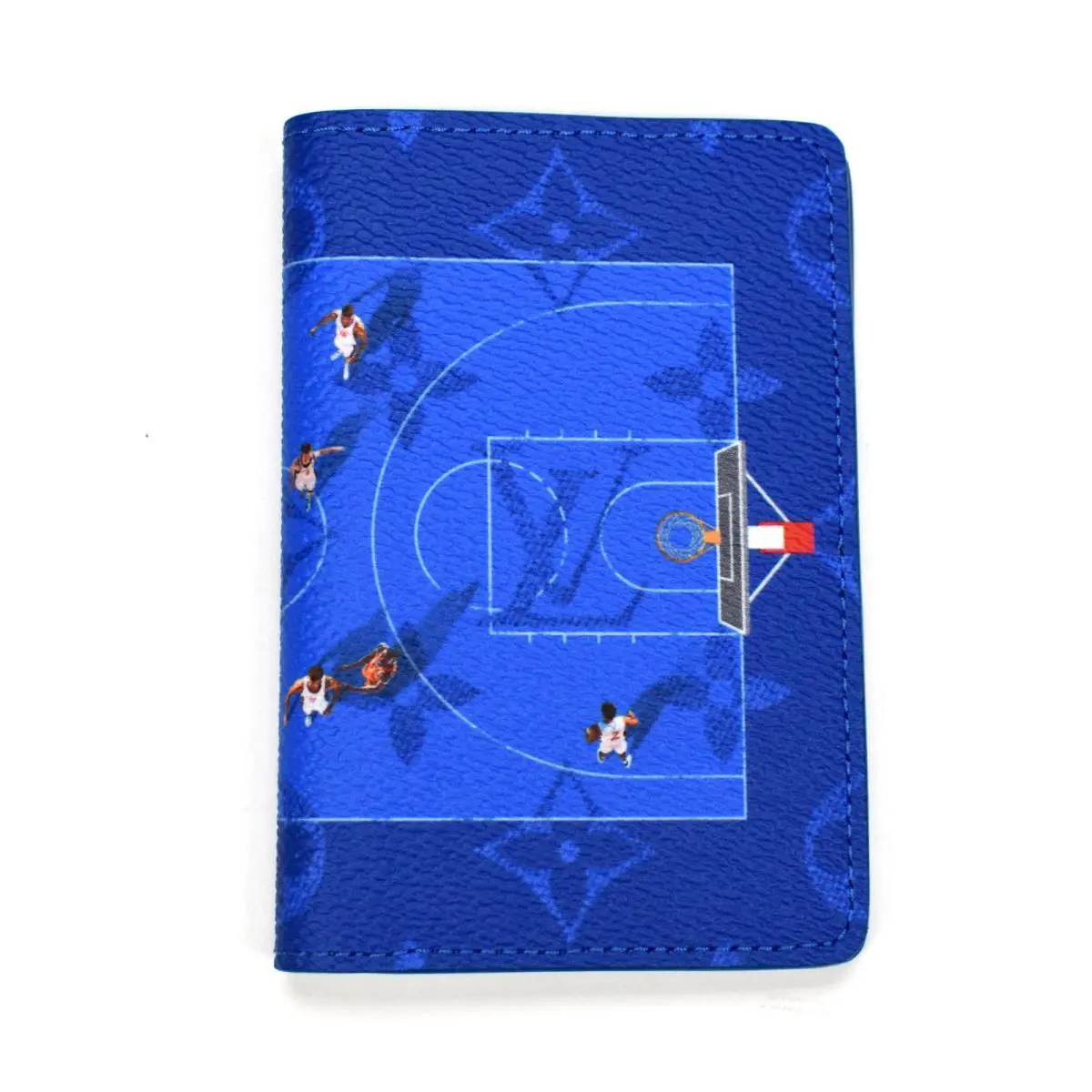 Louis Vuitton Basketball Monogram Pocket Organizer Wallet Blue