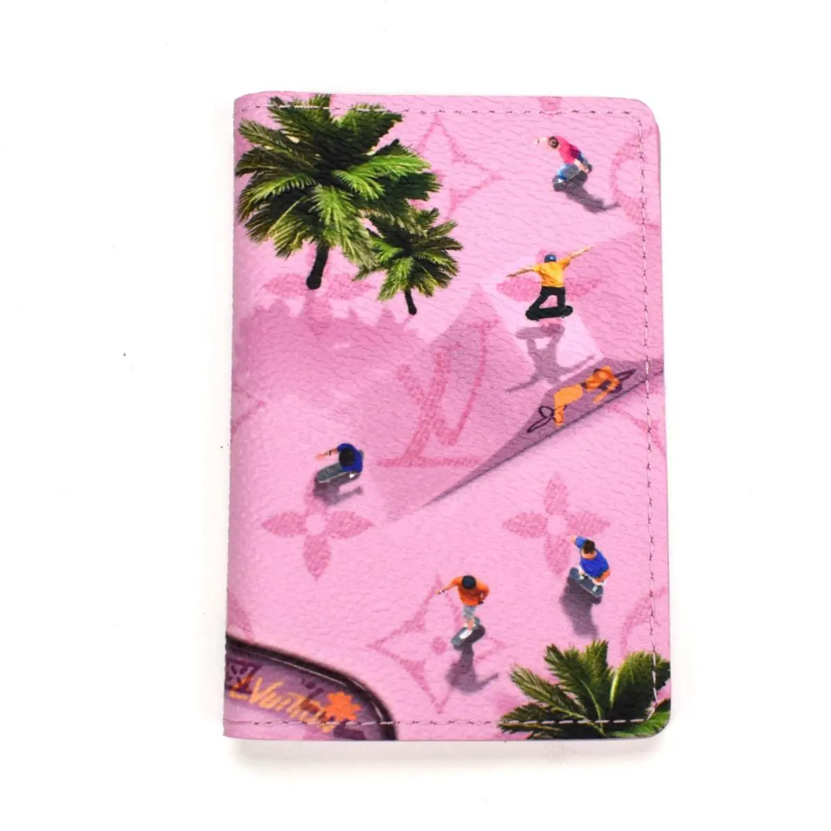 Skateboard Monogram Pocket Organizer Wallet Pink by Louis Vuitton