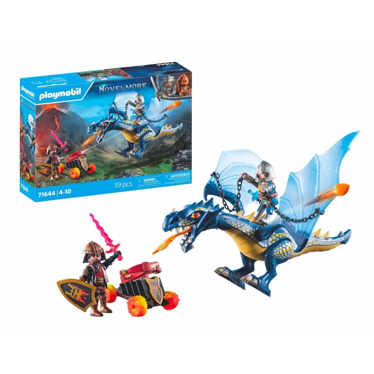 Playmobil Novelmore Combat Dragon Playset 39 Piece Adventure Toy Set